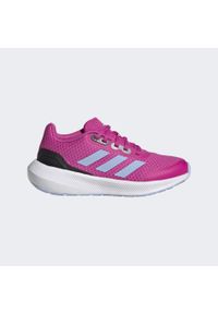 Buty do biegania dla dzieci Adidas RunFalcon 3 Sport Running Lace Shoes. Kolor: różowy, czarny, wielokolorowy, niebieski. Materiał: materiał. Sport: bieganie