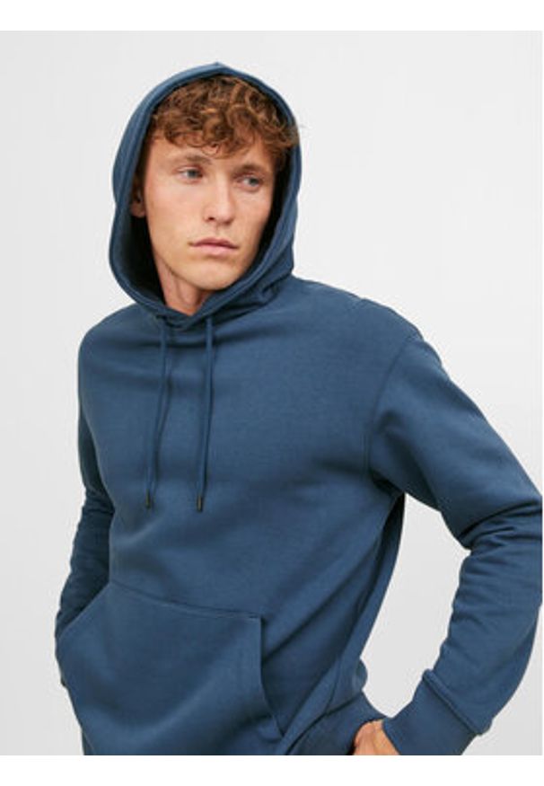 Jack & Jones Bluza Star 12208157 Granatowy Relaxed Fit. Kolor: niebieski. Materiał: bawełna