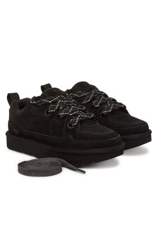 Ugg Sneakersy W Lo Lowmel 1168890 Czarny. Kolor: czarny. Materiał: zamsz, skóra