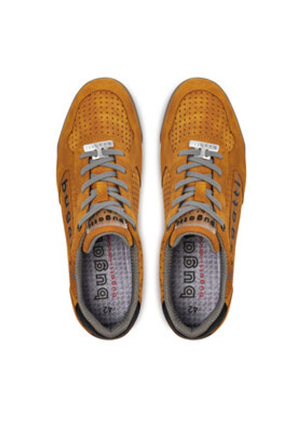 Bugatti Sneakersy 321A38015000 Żółty. Kolor: żółty. Materiał: skóra, zamsz