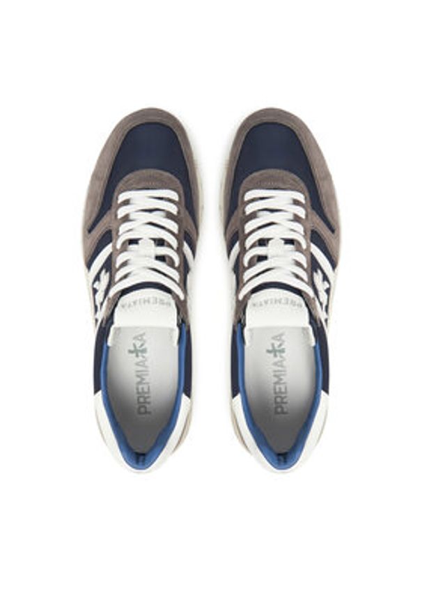 Premiata Sneakersy LANDER VAR 7203 Szary. Kolor: szary. Materiał: zamsz, skóra
