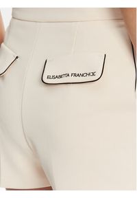 Elisabetta Franchi Szorty materiałowe SH-008-51E2 Beżowy Regular Fit. Kolor: beżowy. Materiał: syntetyk