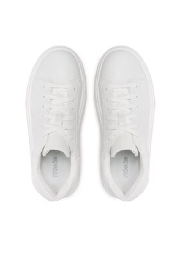 DeeZee Sneakersy WS190701-01 Biały. Kolor: biały. Materiał: skóra
