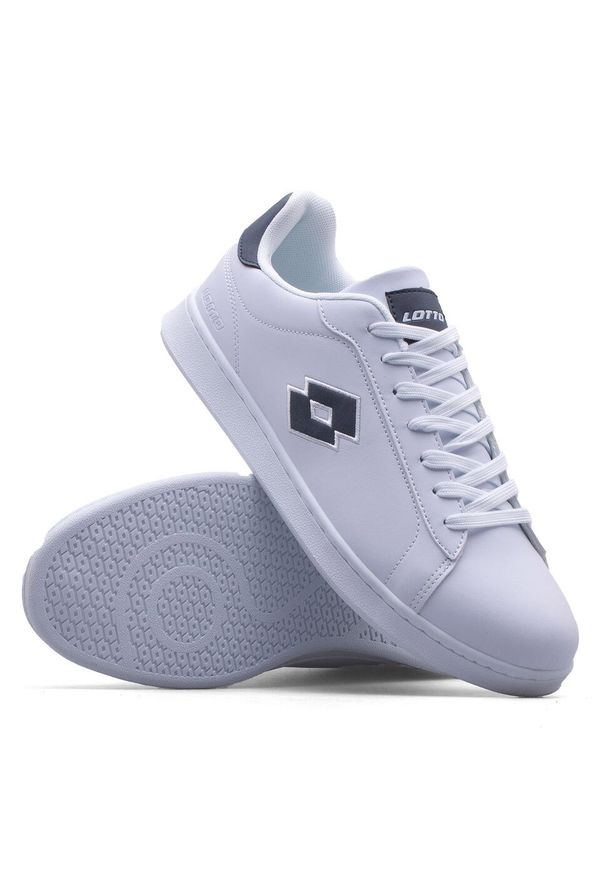 Buty sportowe LOTTO DAMPOLIS sneakersy. Kolor: biały, wielokolorowy, czarny