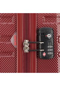 Wittchen - Komplet walizek z polikarbonu tłoczonych czerwony. Kolor: czerwony. Materiał: guma #4