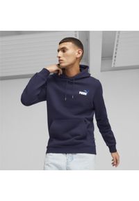 Bluza męska Puma ESS+ 2 Col Small Logo Hoodie FL. Typ kołnierza: kaptur. Kolor: niebieski #2