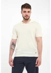 Liu Jo - Polo męskie lniane LIU JO. Typ kołnierza: polo. Materiał: len #1