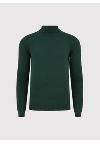 Pako Lorente - PAKO LORENTE - Zielony bawełniany półgolf męski. Kolor: niebieski, zielony. Materiał: bawełna. Sezon: jesień #5