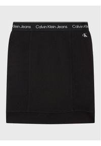 Calvin Klein Jeans Spódnica Punto IG0IG01823 Czarny Slim Fit. Kolor: czarny. Materiał: syntetyk