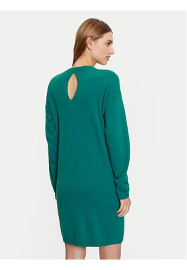 United Colors of Benetton - United Colors Of Benetton Sukienka dzianinowa 1044DV01S Zielony Regular Fit. Kolor: zielony. Materiał: wełna