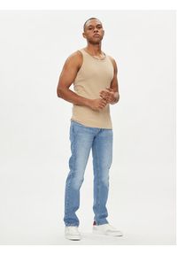 Jack & Jones - Jack&Jones Tank top Havana 12251771 Beżowy Regular Fit. Kolor: beżowy. Materiał: bawełna #3