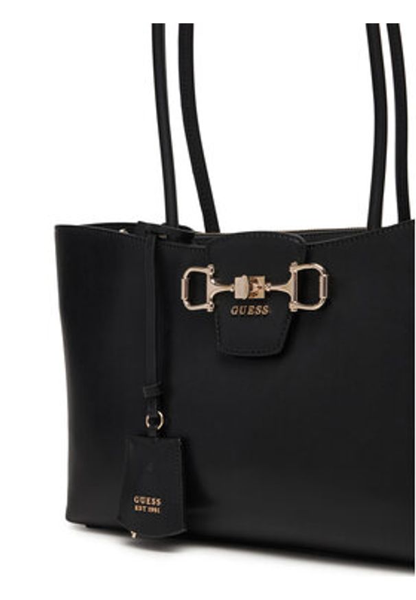 Guess Torebka Janie HWVG99 10230 Czarny. Kolor: czarny. Materiał: skórzane