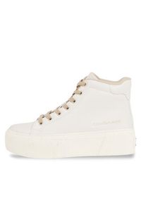 Calvin Klein Jeans Sneakersy Bold Vulc Flatf Mid Laceup Wn YW0YW01230 Beżowy. Kolor: beżowy #5
