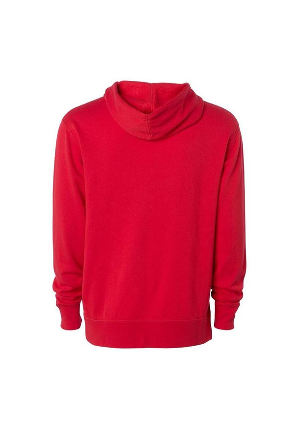 INDEPENDENT - Lekka Bluza Z Kapturem Dla Dorosłych Unisex. Typ kołnierza: kaptur. Kolor: czerwony