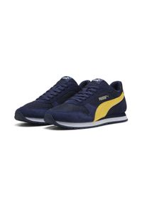 Puma - Sneakersy unisex ST MILER PUMA Navy Sunny Yellow Alpine Snow White Blue. Kolor: żółty, niebieski, wielokolorowy. Materiał: zamsz. Szerokość cholewki: normalna. Sport: turystyka piesza #1
