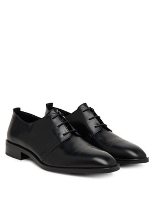 Calvin Klein Półbuty Slim Clean Derby Lth HM0HM02004 Czarny. Kolor: czarny. Materiał: skóra