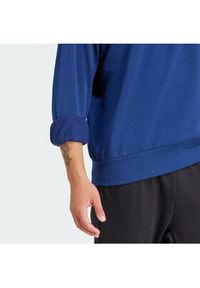 Adidas - adidas Bluza Essentials Feel Cozy JE3792 Granatowy Regular Fit. Kolor: niebieski. Materiał: bawełna #3