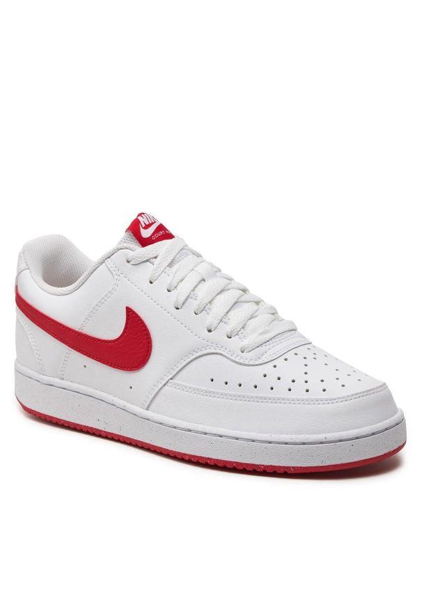 Sneakers Nike Court Vision Low NN 101 białe uniwersytecki czerwony. Kolor: czerwony. Model: Nike Court. Sport: koszykówka