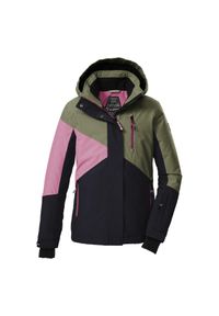 Kurtka narciarska z kapturem dla dziewczynki Killtec KSW 209. Typ kołnierza: kaptur. Kolor: czarny. Sezon: zima. Sport: narciarstwo #1