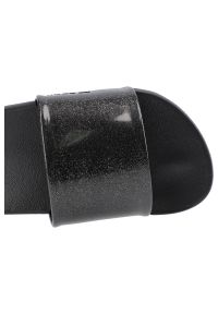 zaxy - Czarne Klapki Zaxy Dziecięce Buty Z Brokatem. Okazja: na spacer. Kolor: czarny. Materiał: guma. Styl: wakacyjny #6