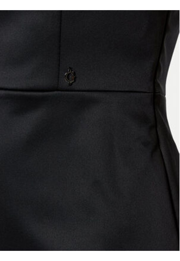 Guess Sukienka koktajlowa W5RK42 WH0M2 Czarny Slim Fit. Kolor: czarny. Materiał: syntetyk. Styl: wizytowy