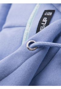 Ombre Clothing - Dresowa bluza unisex z kapturem i kieszeniami – lawendowa V9 OU-SNBC-0105 - XL/XXL. Okazja: na co dzień. Typ kołnierza: kaptur. Kolor: fioletowy. Materiał: dresówka. Wzór: aplikacja. Styl: casual #6
