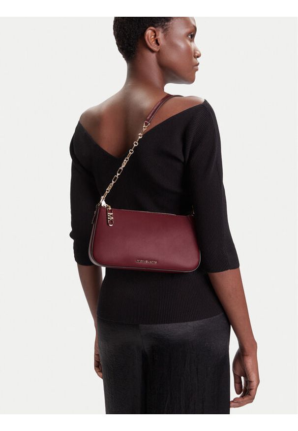 MICHAEL Michael Kors Torebka 32H3G8EW6L Bordowy. Kolor: czerwony. Materiał: skórzane