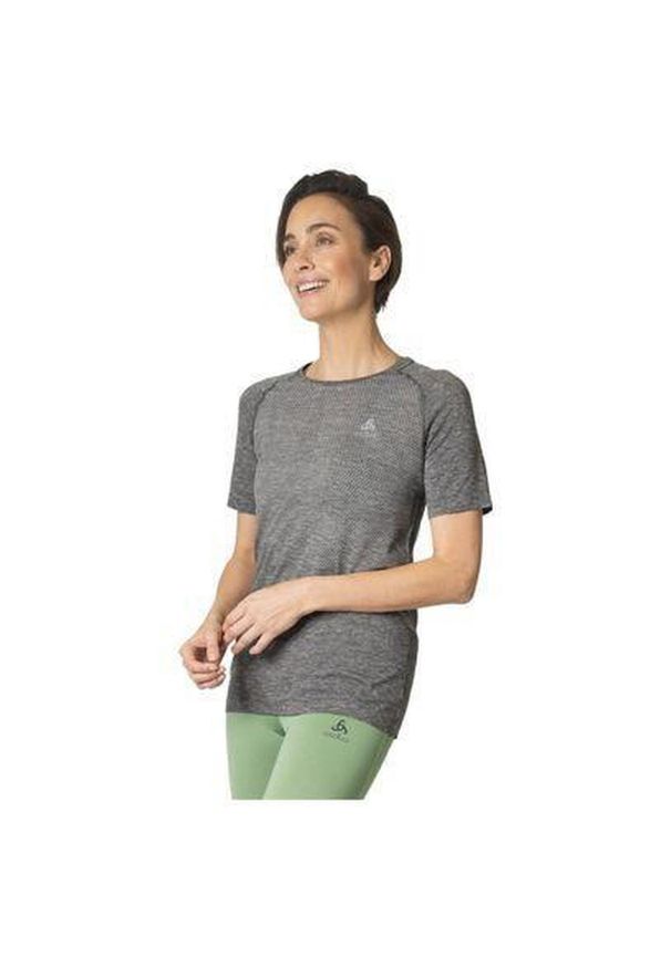 Koszulka tech. damska Odlo T-shirt crew neck s/s ESSENTIAL SEAMLESS. Kolor: szary