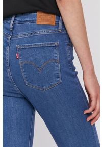 Levi's® - Levi's jeansy 721 damskie high waist. Okazja: na spotkanie biznesowe. Stan: podwyższony. Kolor: niebieski. Styl: biznesowy #3