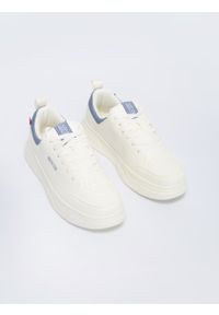 Big-Star - Sneakersy męskie ze skóry ekologicznej beżowe NN174150 801. Okazja: na co dzień. Kolor: beżowy. Materiał: skóra ekologiczna