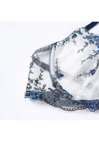 Intica - Komplet bielizny koronkowej na romantyczne wieczory Rosaura. Kolor: niebieski. Materiał: koronka. Wzór: koronka #7