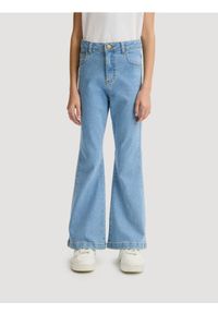 Reserved - Jeansy flare high waist - niebieski. Stan: podwyższony. Kolor: niebieski
