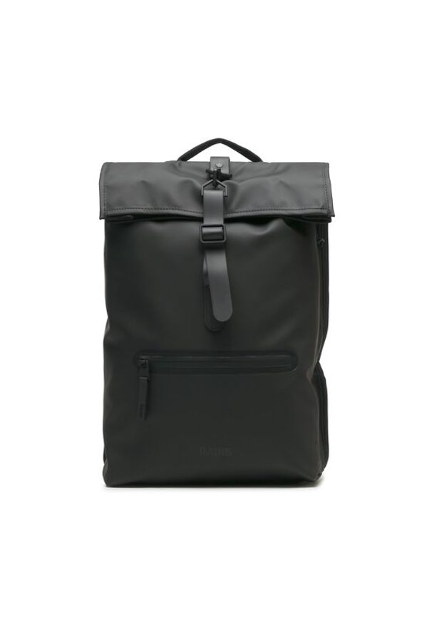 Rains Plecak Rolltop Rucksack W3 13320 Czarny. Kolor: czarny. Materiał: materiał