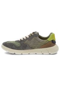 Sneakersy męskie Jeep, na platformie materiałowe sznurowane codzienne i sportowe, militarne, JM51004A-020. Okazja: na co dzień. Kolor: zielony. Materiał: zamsz, materiał. Szerokość cholewki: normalna. Wzór: moro. Obcas: na platformie. Sport: bieganie #4