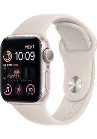 APPLE - Smartwatch Apple Watch SE GPS 40mm Starlight Alu Sport S/M Beżowy (MXEF3ET/A). Rodzaj zegarka: smartwatch. Kolor: beżowy. Styl: sportowy