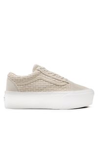 Vans Tenisówki Old Skool Stac VN0A7Q5MIVR1 Beżowy. Kolor: beżowy. Materiał: zamsz, skóra #1