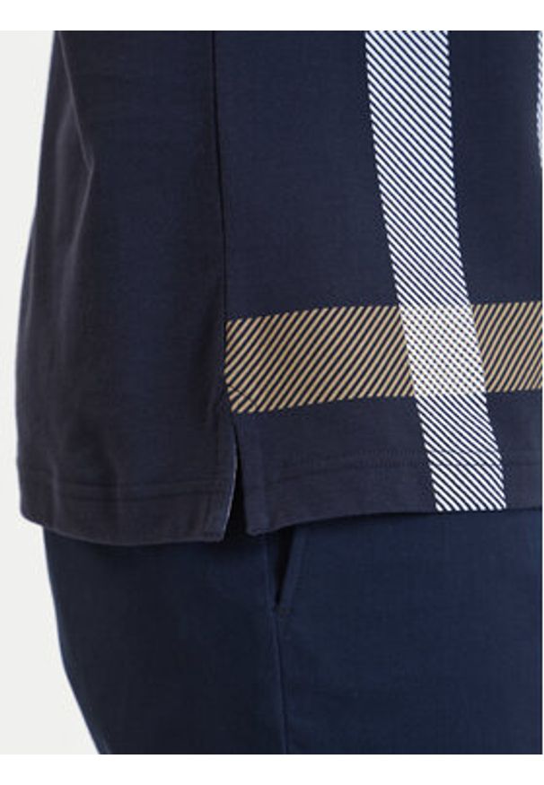 Barbour Polo Blaine MML1117NY94 Granatowy Regular Fit. Typ kołnierza: polo. Kolor: niebieski. Materiał: bawełna