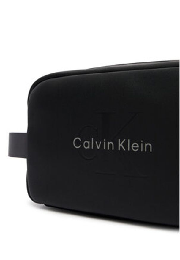 Calvin Klein Kosmetyczka Bold Dopp Kit LV04D1238G Czarny. Kolor: czarny. Materiał: skóra
