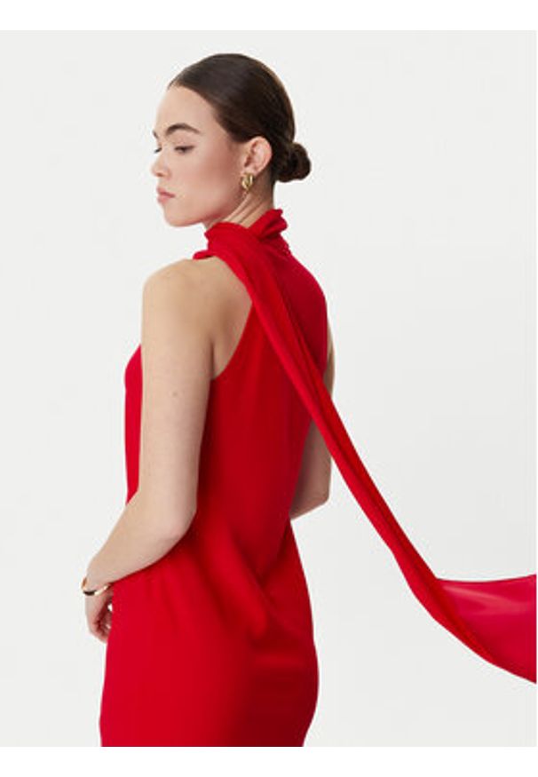 Marella Sukienka koktajlowa Ninfee 2613221083 Czerwony Regular Fit. Kolor: czerwony. Materiał: syntetyk. Styl: wizytowy