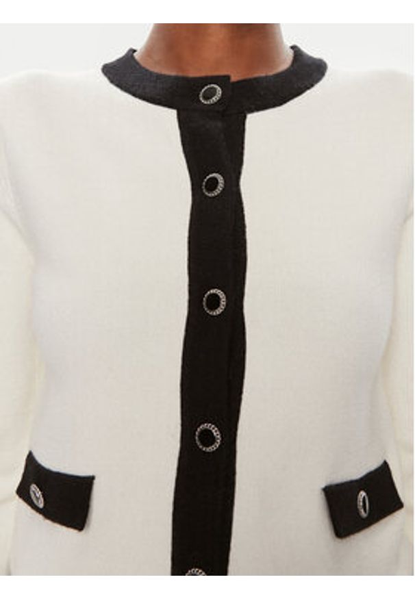 Brave Soul Kardigan LKC-248LADYLU Écru Straight Fit. Materiał: syntetyk