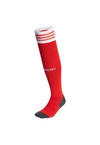 Getry piłkarskie Adidas FC Bayern 23/24 Home Socks. Kolor: czerwony. Materiał: materiał. Sport: piłka nożna