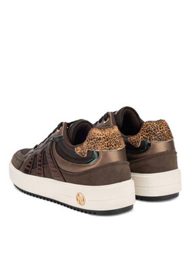 MEXX Sneakersy MI001010243W Brązowy. Kolor: brązowy. Materiał: skóra