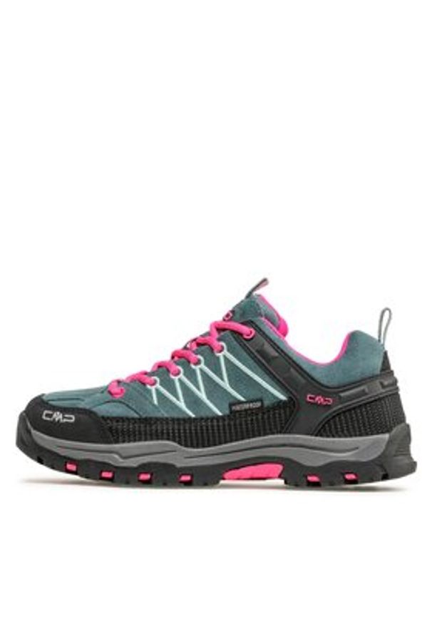 CMP Trekkingi Kids Rigel Low Trekking Shoes Wp 3Q13244J Niebieski. Kolor: niebieski. Materiał: zamsz, skóra. Sport: turystyka piesza