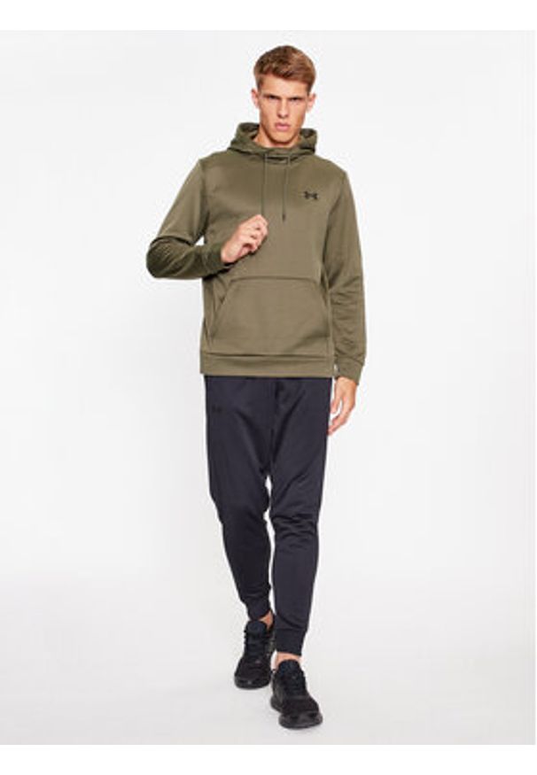 Under Armour Bluza Ua Armour Fleece Hoodie 1373353 Khaki Loose Fit. Kolor: brązowy. Materiał: syntetyk
