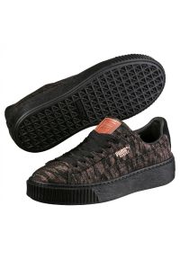 Buty do chodzenia damskie Puma Basket Platform VR Wmns. Zapięcie: sznurówki. Kolor: wielokolorowy, czarny. Materiał: materiał, tkanina. Szerokość cholewki: normalna. Obcas: na platformie. Sport: turystyka piesza #1