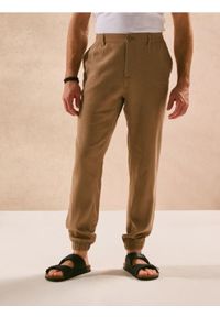 Sinsay - Spodnie jogger - czerwony. Kolor: czerwony