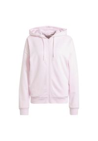 Bluza Adidas Sport W Lin Ft Fz Hd Damskie. Kolor: różowy. Sport: bieganie #1