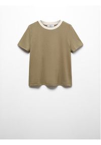mango - Mango T-Shirt Dolores 67036325 Khaki Regular Fit. Kolor: brązowy. Materiał: bawełna #6