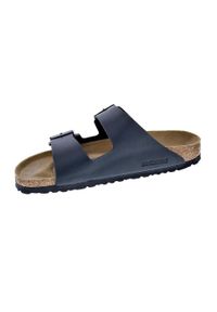 Klapki męskie Birkenstock 051793. Zapięcie: bez zapięcia. Kolor: czarny. Materiał: syntetyk, materiał. Szerokość cholewki: normalna. Sport: turystyka piesza