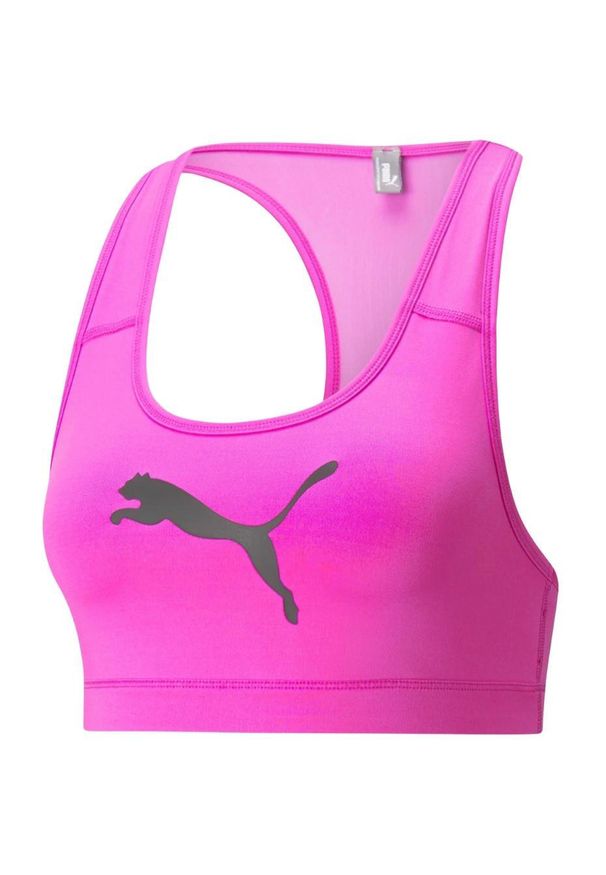 Stanik damski Puma Mid Impact 4Keeps Bra Deep. Kolor: różowy. Sport: fitness